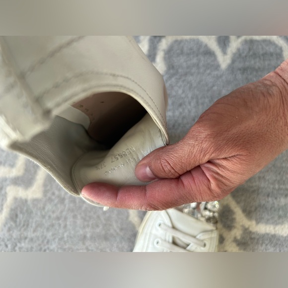 Miu Miu Jewelled Cap Toe Leather Size 7.5 Sneaker - Picture 7 of 10